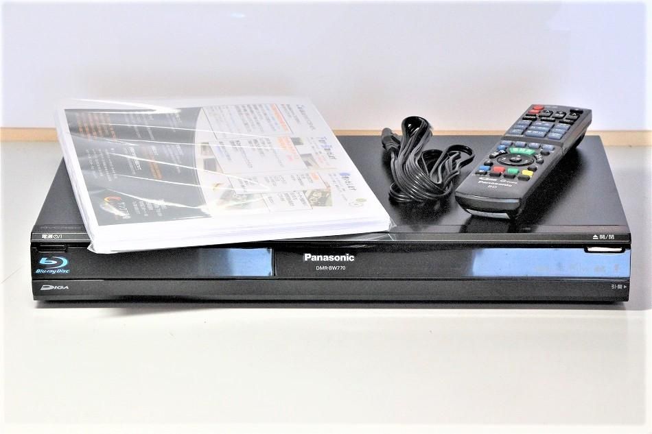 DMR-BW770｜｜Panasonic 500GB 2チューナー ブルーレイディスクレコーダー ブラック DIGA｜中古品｜修理販売｜サンクス電機