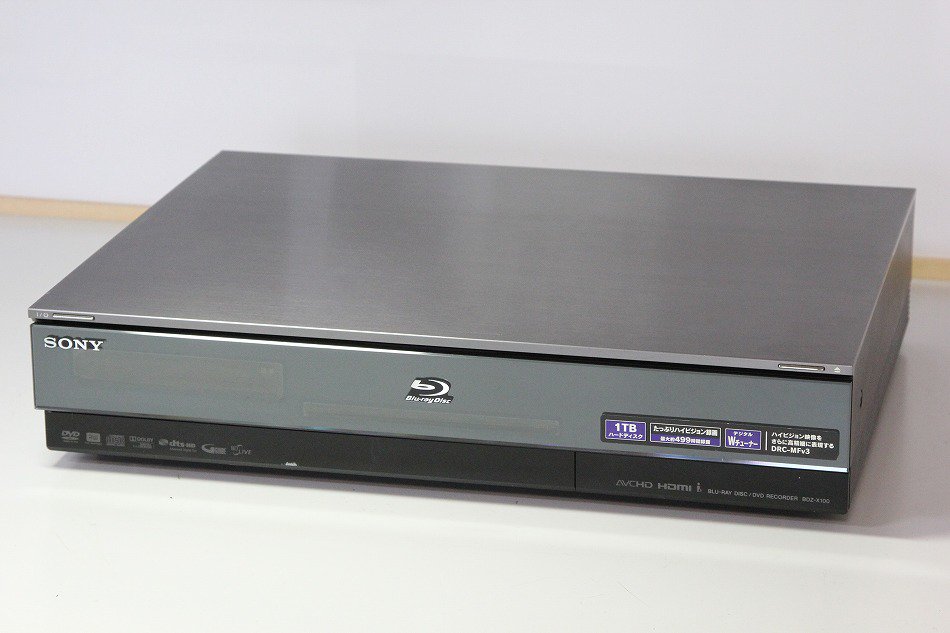 SONY ブルーレイレコーダー 1TB ダブルチューナー BDZ-RX100