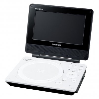 値下げ-TOSHIBA 9V型REGZAポータブルDVDプレーヤ•ー 地デジ ワンセグ