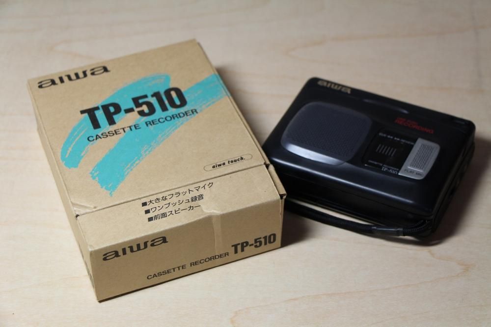 TP-510｜aiwa カセットテープレコーダー 再生・録音・スピード
