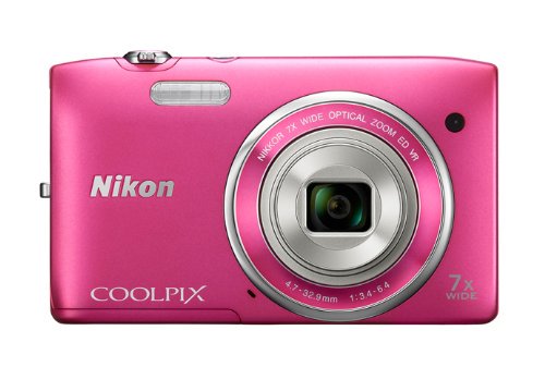IP65防水 Nikon デジタルカメラ COOLPIX S3500 光学7倍ズーム 有効画素数 2005万画素 ストロベリーピンク S3500PK