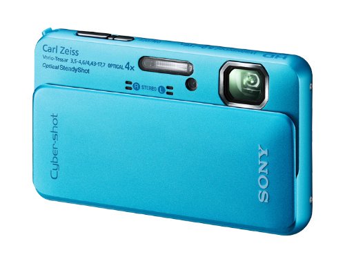 TX10｜SONY デジタルカメラ Cybershot 1620万画素CMOS 光学ｘ4 ブルー