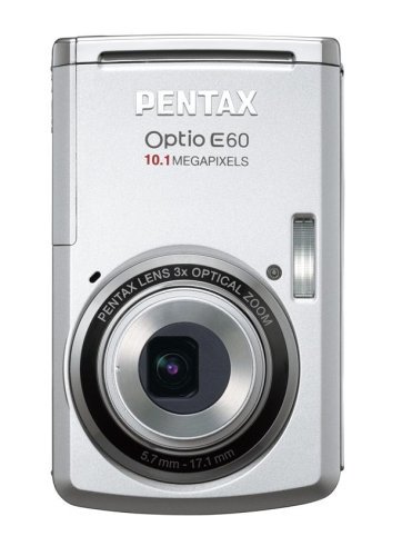 OPTIOE60S｜PENTAX デジタルカメラ Optio (オプティオ) E60 シルバー 1010万画素 光学3倍ズーム ｜中古品｜修理