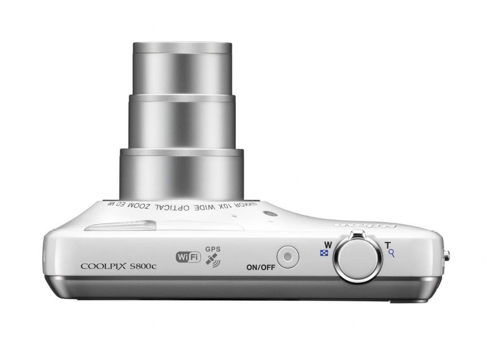 Nikon デジタルカメラ COOLPIX S800c Android搭載 光学10倍ズーム ホワイト S800CWH 