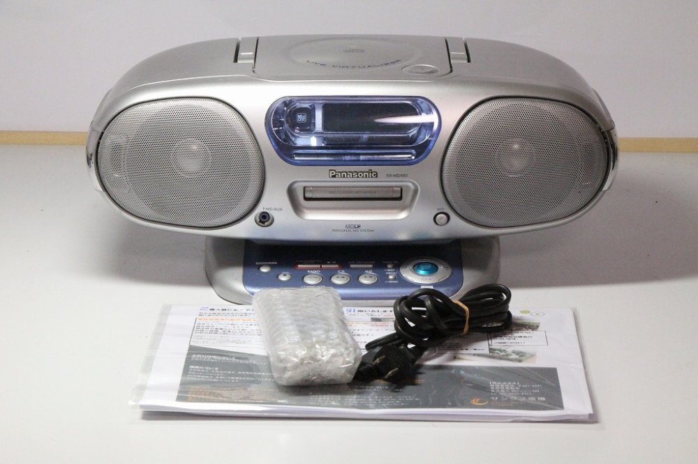 パナソニックRX-MDX60 CDMD.ラジオポータブルプレイヤ