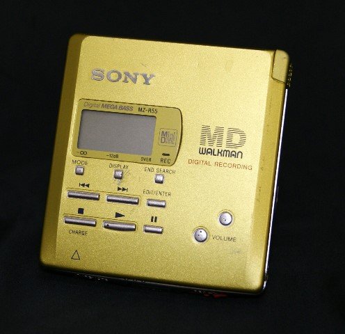 MZ-R55｜SONY ソニー イルミネーションイエロー ポータブルMD 