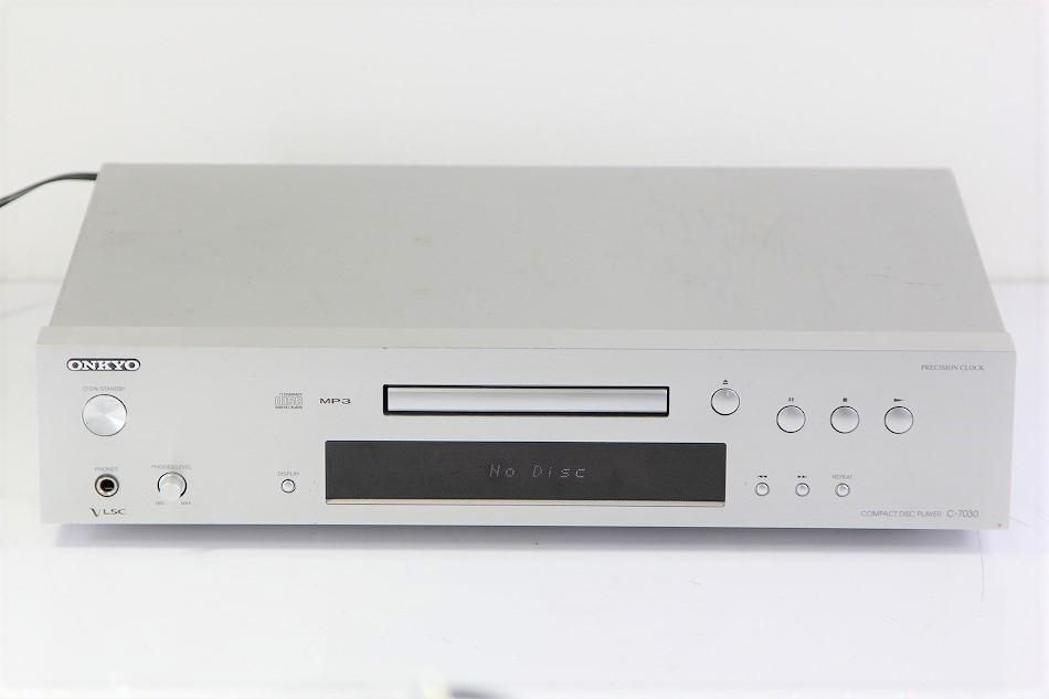 ONKYO CDプレーヤー (シルバー) C-7030(S)(未使用の新古品)-