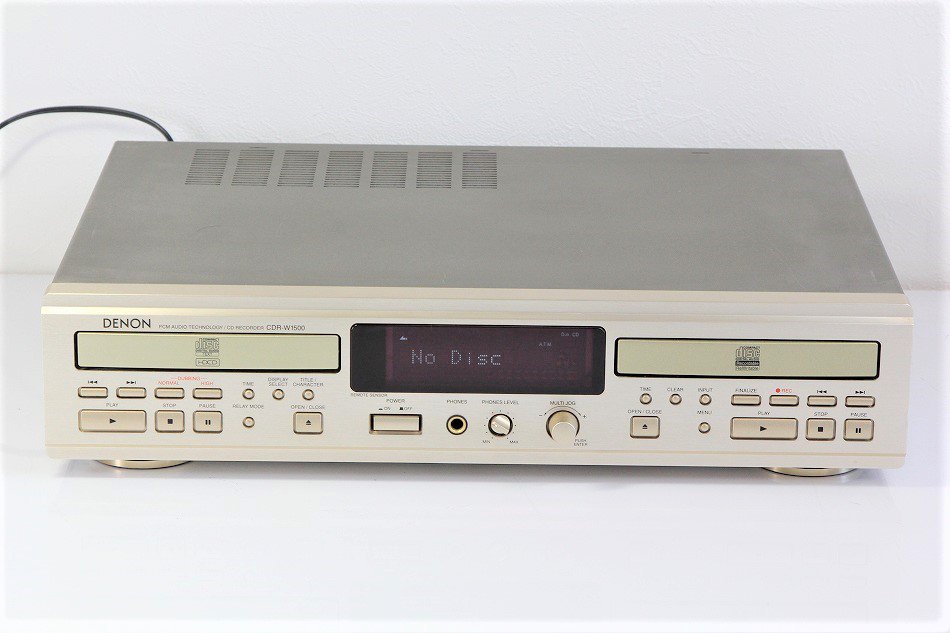 引取限定】 DENON デノン CDR-W1500 CD レコーダー プレーヤー 音響 