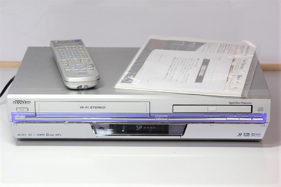 ビクター Victor VTR一体型 DVDビデオプレイヤー HR-DF 動作品