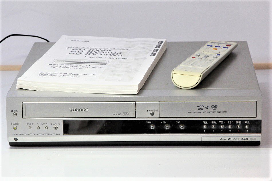 TOSHIBA W録 RD-XV34 VTR一体型HDD&DVDレコーダー-