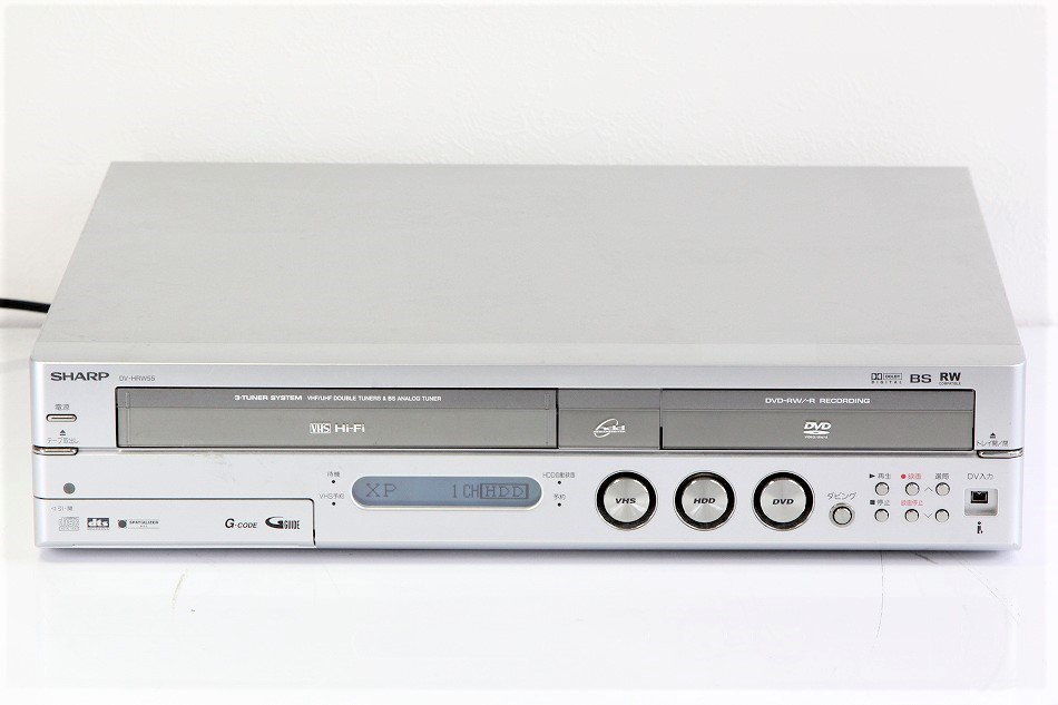 DV-HRW55｜シャープ 250GB ビデオ一体型DVDレコーダー ｜中古品｜修理