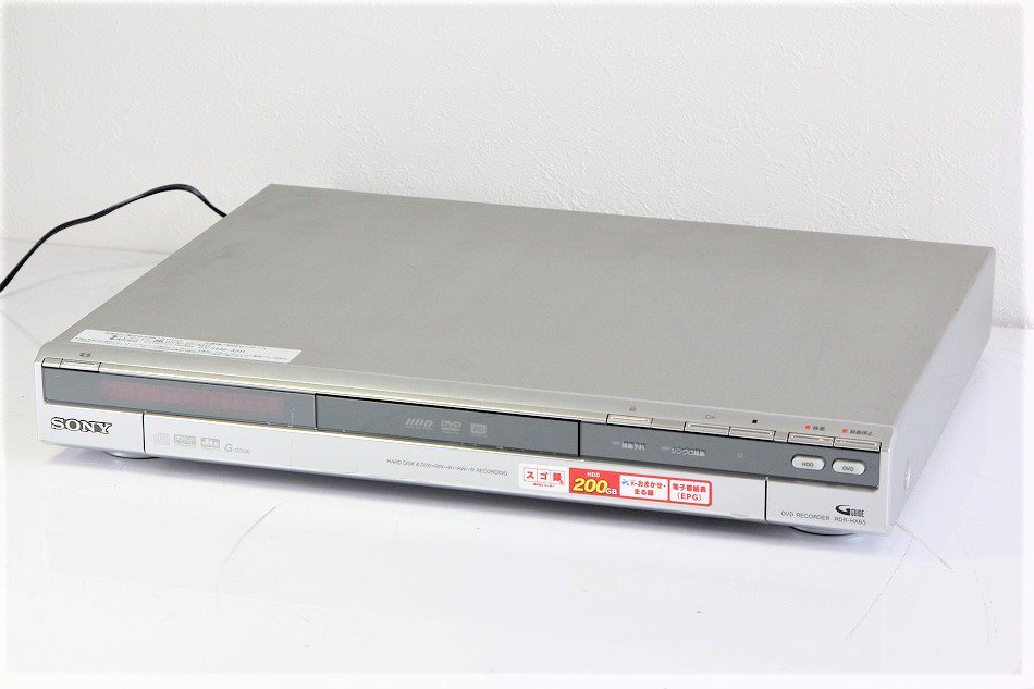 SONY DVDレコーダー RDR-HX72 スゴ録 - 映像機器