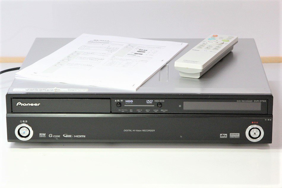 DVR-DT95｜Pioneer スグレコ HDD&DVDレコーダー 地上・BS・110度CS
