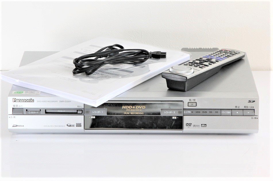 品)パナソニック 250GB DVDレコーダー DIGA DMR-E330H-S-