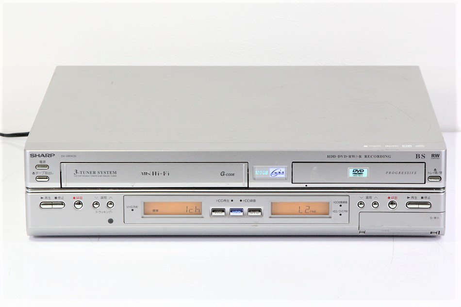 シャープ HDD DVD ビデオ一体型レコーダー DV-HRW35 - レコーダー