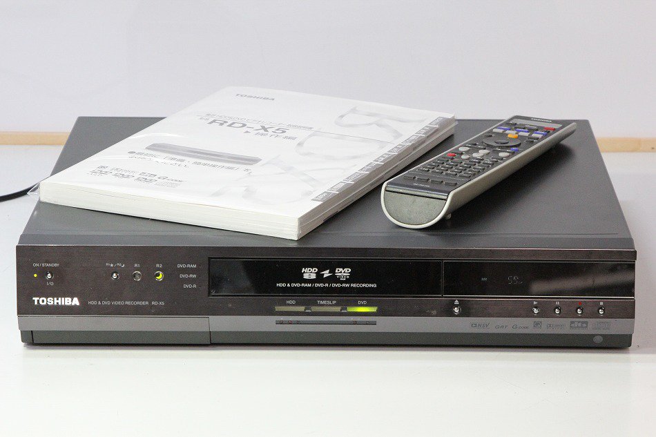 上記に示した機能についてTOSHIBA　RD-X5　HDD＆DVDビデオレコーダー動作品の出品です❣