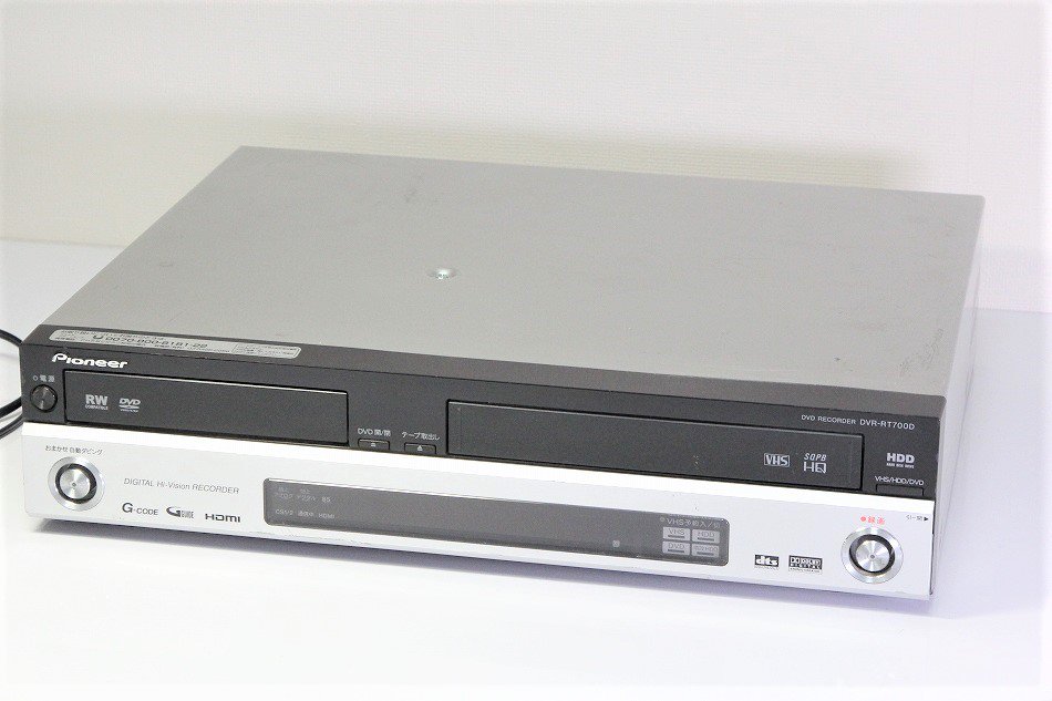 VHS/DVD/HDDダビング可能】Pioneer DVR-RT700D - luknova.com