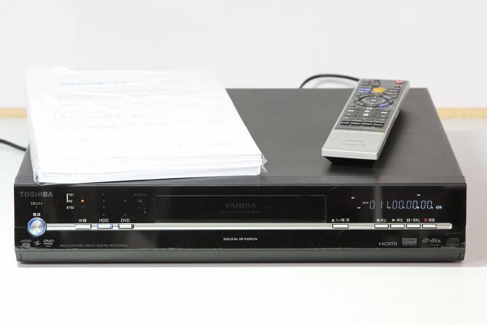 東芝HDD/DVDレコーダーVARDIA/RD-S304K 完動品(2番組録画) - 映像機器