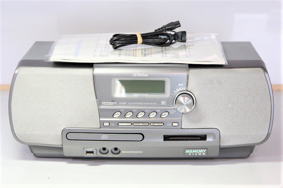 ビクター　ラジオ　CD  コンポ　ポータブルシステム　ＲＤ－Ｍ２　MＤ　USB