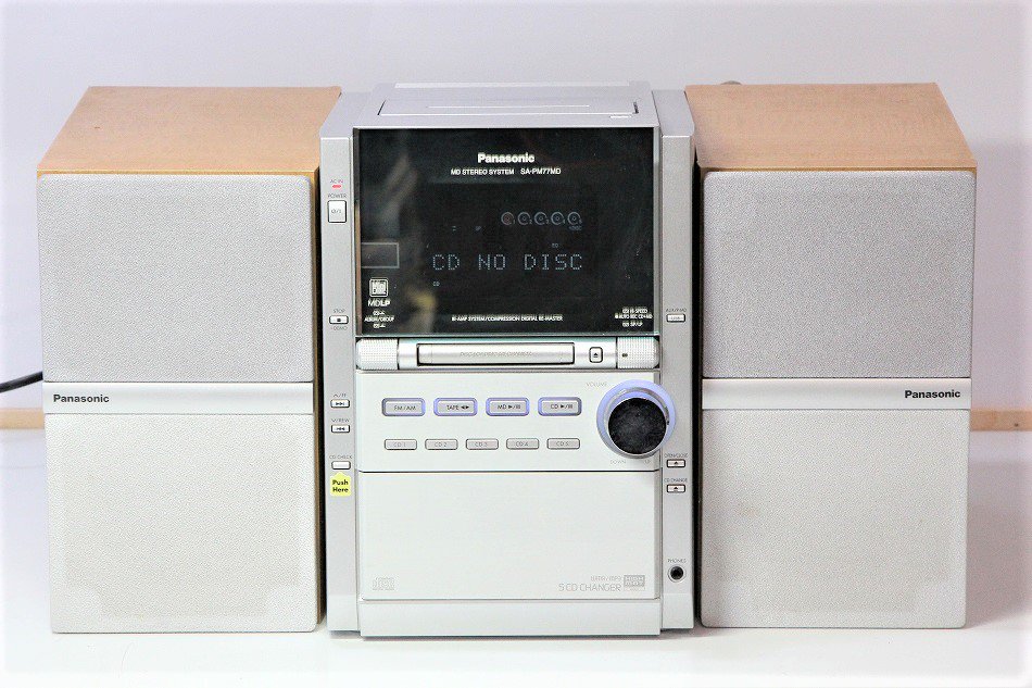 Panasonic SA-PM77MD コンポ 本体 CD ラジオ【品】-