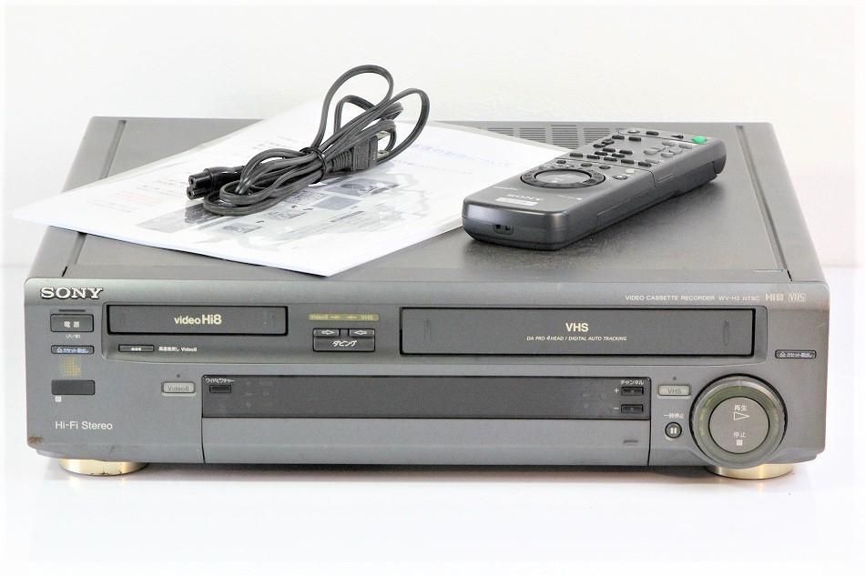 クーポン利用で1000円OFF SONY WY H3 VHS/Hi8 ビデオデッキ