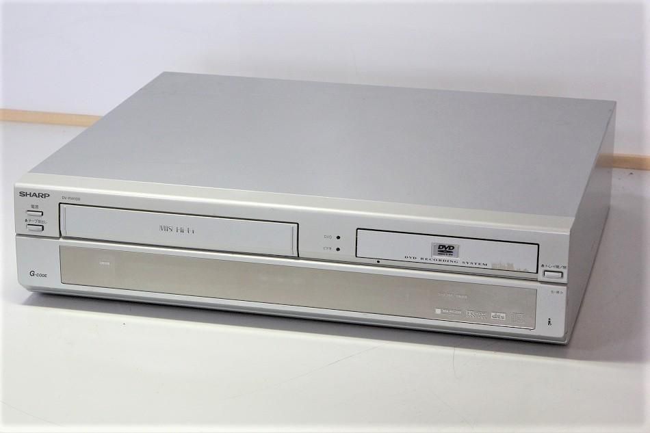 DV-RW100｜VHSビデオ一体型DVDレコーダー シャープ｜中古品