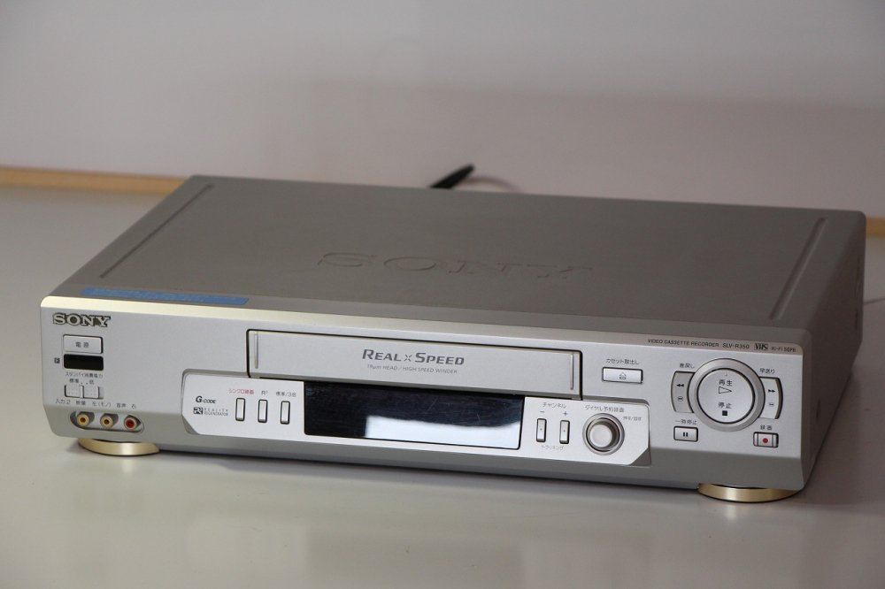 販売店 SONY VHSビデオデッキSLV-R350の完動品・リモコンセット | www