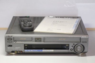 SONY WV-BW2 Hi8+VHS ダブルビデオデッキ 【中古整備品】