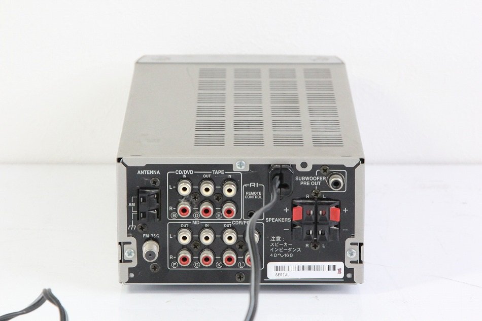 ONKYO INTEC155 FM/AMチューナーアンプ 24W+24W R-801A(S) /シルバー(品)-