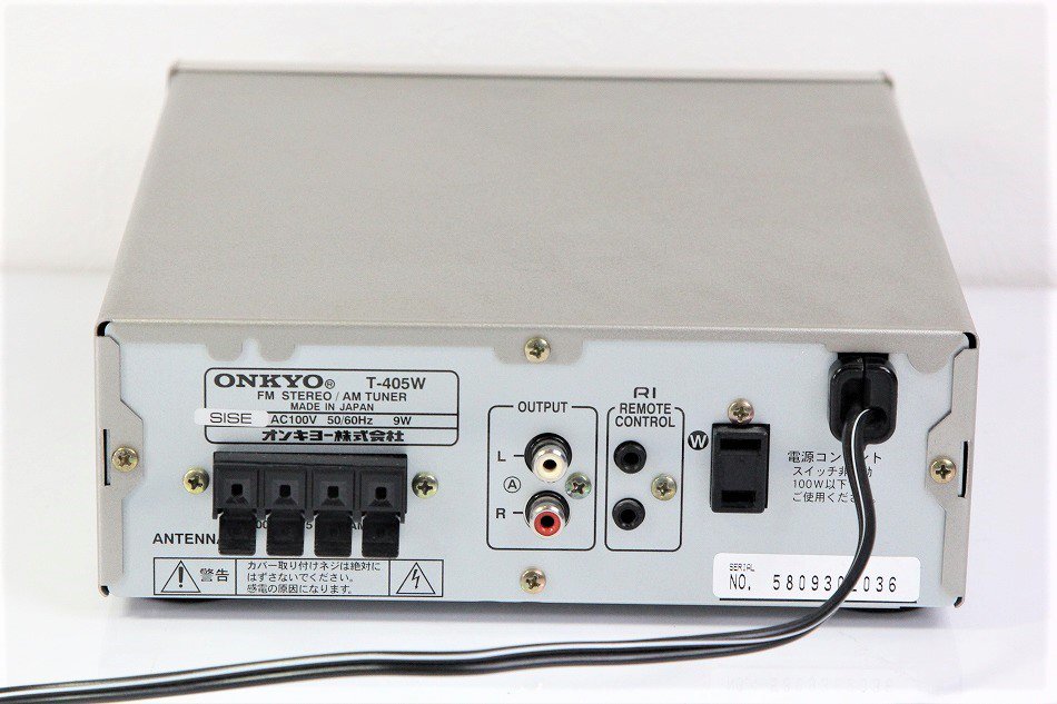 ONKYO オンキョー INTEC205 T-405W AM/FMチューナー - オーディオ機器