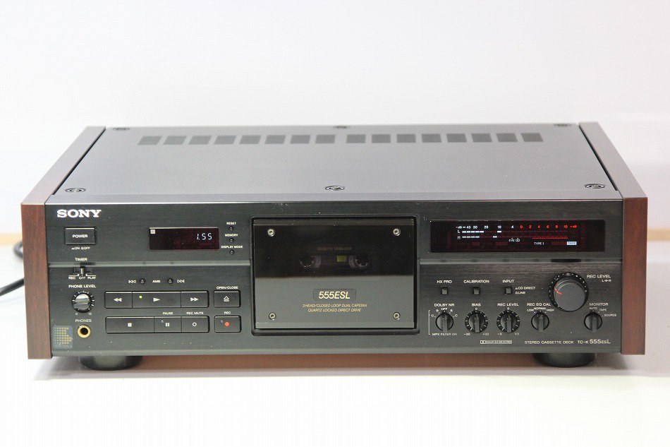 SONY 3HEAD カセットデッキ TC-K555ESL 1990年製 【中古整備品】