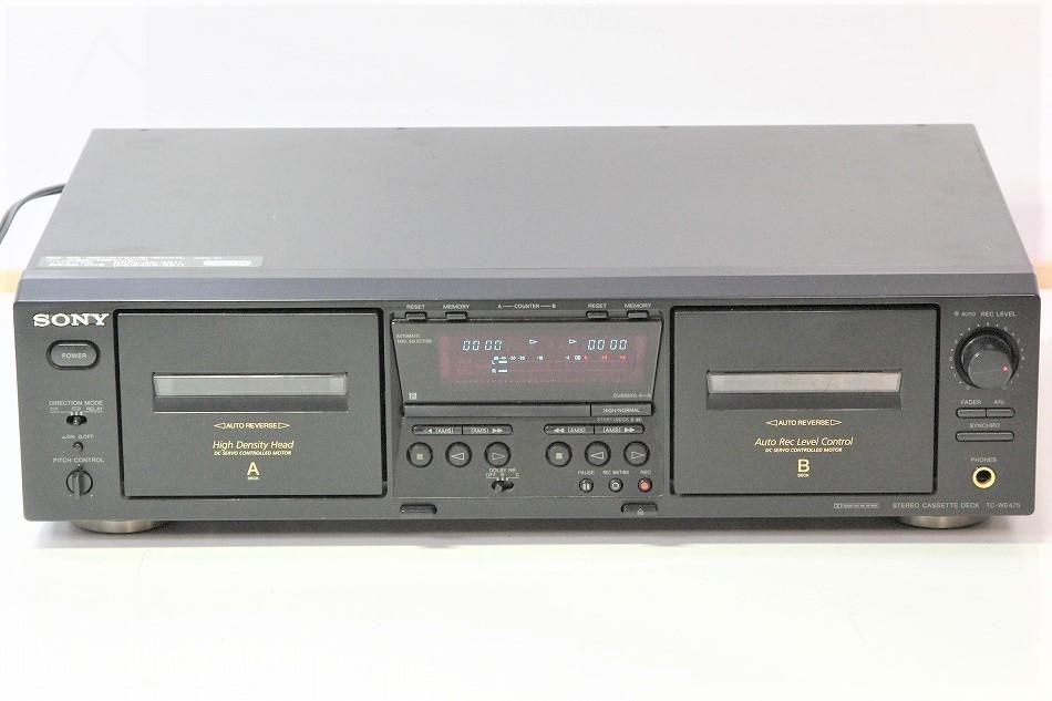 パソコン SONY TC-WE475 ソニー ダブルカセットデッキ - オーディオ機器