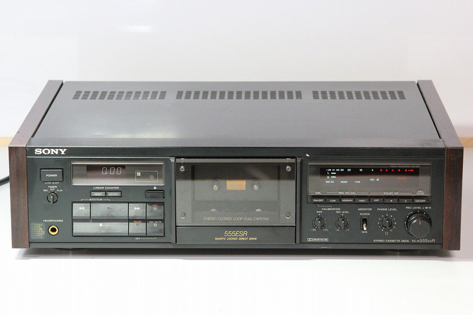 SONY 3HEAD カセットデッキ TC-K555ESR 1988年製 【中古整備品】