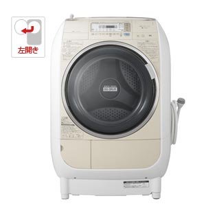 BD-V3400L-C｜日立 9.0kg ドラム式洗濯乾燥機【左開き】（ライト