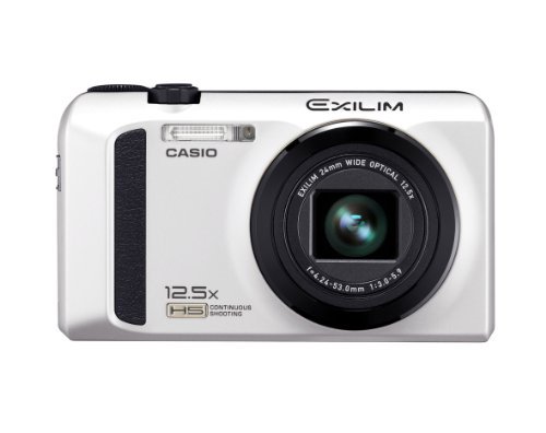 CASIO デジタルカメラ EXILIM ホワイト EX-ZR100WE