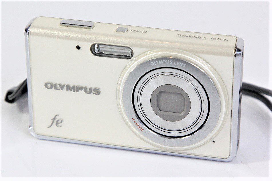 OLYMPUS デジタルカメラ FE-4020 パールホワイト ｜中古品｜修理 