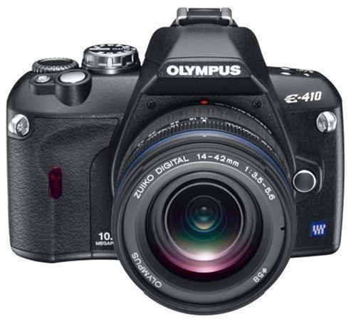 OLYMPUS デジタル一眼レフカメラ E-410 レンズキット ED14-42mm F3.5-5.6 付【中古品】