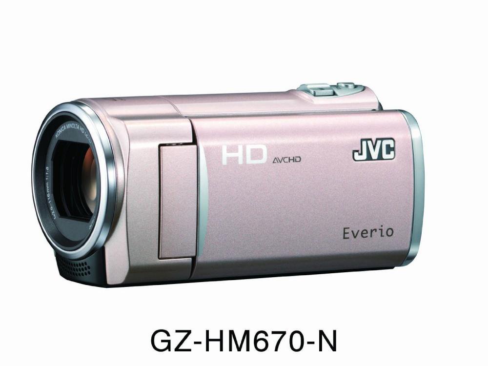 JVCケンウッド JVC 32GBフルハイビジョンメモリームービー ピンクゴールド GZ-HM670-N【中古品】