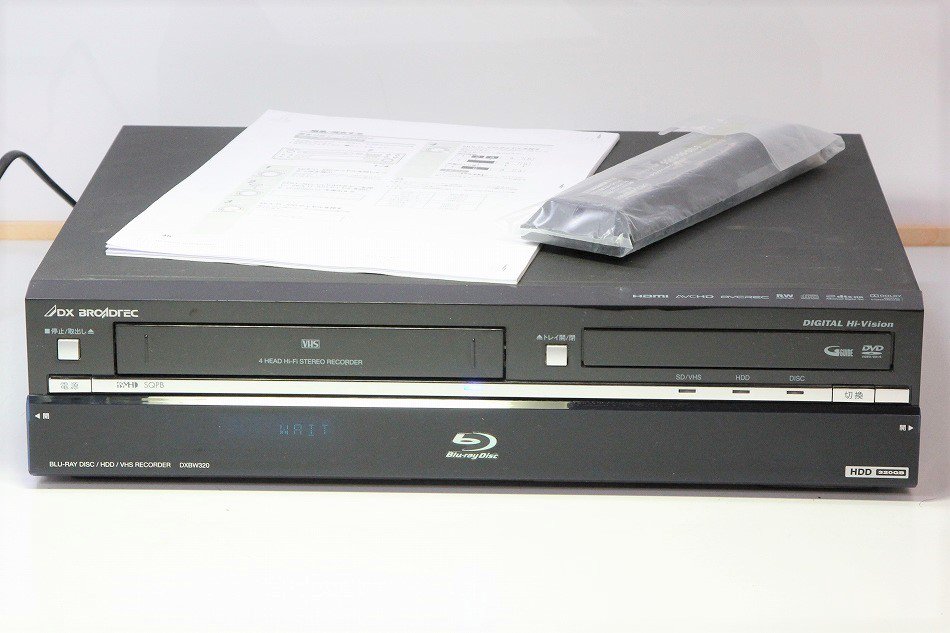 DX ANTENNA DXBW320 VHS・DVD・ブルーレイレコーダー-