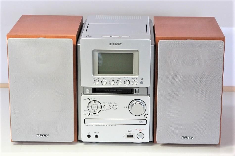 GINGER掲載商品】 SONY ミニコンポ CMT-M35WM(S) ラジオ・コンポ