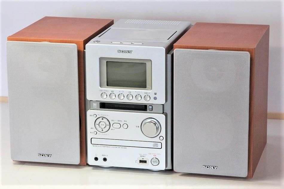 ソニー CD MD チューナー カセット ミニコンポ CMT-J500 - ラジオ・コンポ