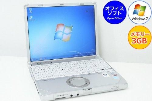 CF-R8｜中古ノートパソコン Windows7 B5 無線LAN レッツノート パナソニック 松下 Panasonic  Core2Duo-1.20GHz 3GB 160GB Windows7搭載 10.4型 1024x768 リカバリ付 MRR office付き  オフィス付き(open