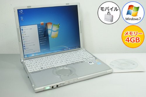 Let's note CF-T8GW1AAS｜【中古パソコン】 ノートパソコン Panasonic レッツノート CF-T8  Core2Duo-1.40GHz 4GB 160GB Windows7搭載 12.1型 1024x768 無線LAN リカバリ付  CF-T8GW1AAS