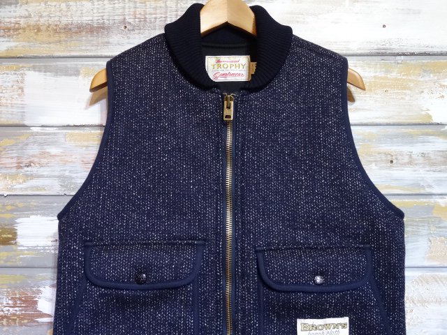 TROPHY CLOTHING ”Brown's Beach Storm Vest” （NAVY） - OLD STAND UP