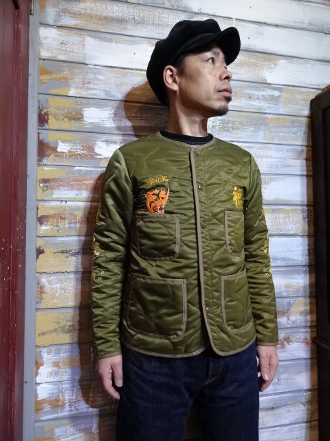 JELADO ”Quilting Jacket Custom” （OLIVE） - OLD STAND UP