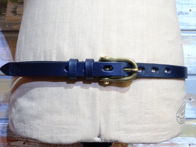 COLIMBO ”HAFLINGER FIELD BELT” （NAVY） - OLD STAND UP