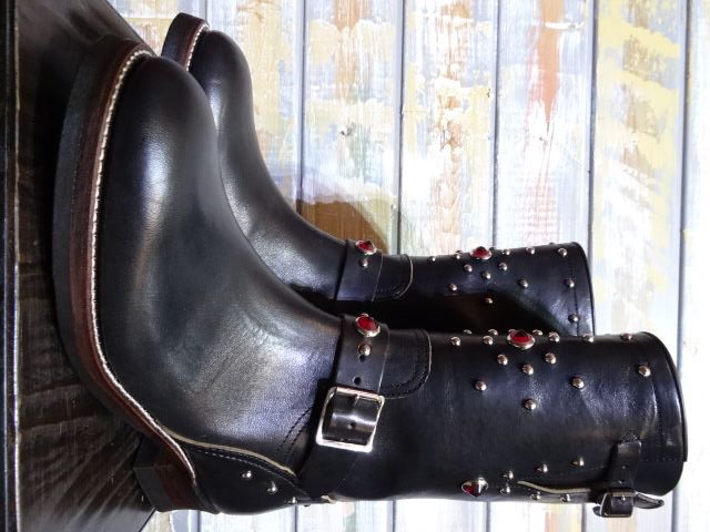 Dapper's LOT1142A ”40's Style Engineer Boots” SPESIAL（BLACK 茶芯 