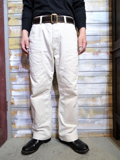 FREEWHEELERS ”DERRICKMAN OVERALLS” （RAW WHITE） - OLD STAND UP