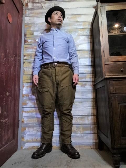 FREEWHEELERS ”TIMBER CRUISER” BREECHES（Yarn-Dyed KHAKI） - OLD