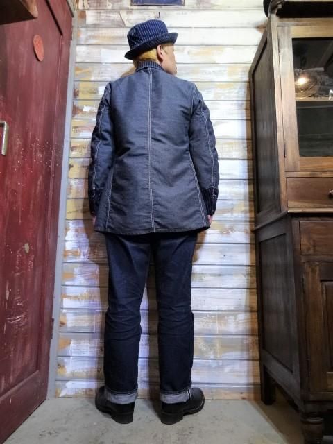FREEWHEELERS ”KING SNIPE” （NAVY IRONCLAD STRIPE×INDIGO WABASH